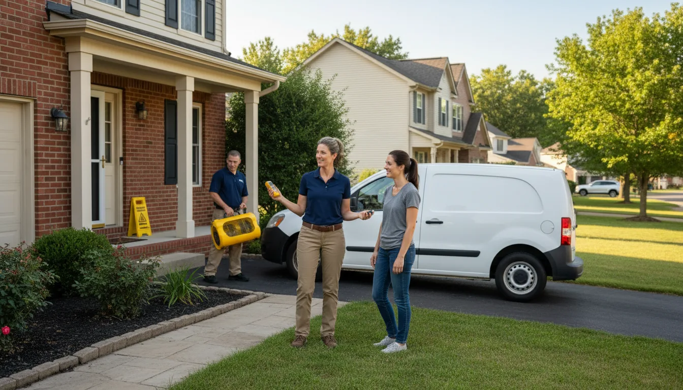 Residential water damage restoration in Palm, PA